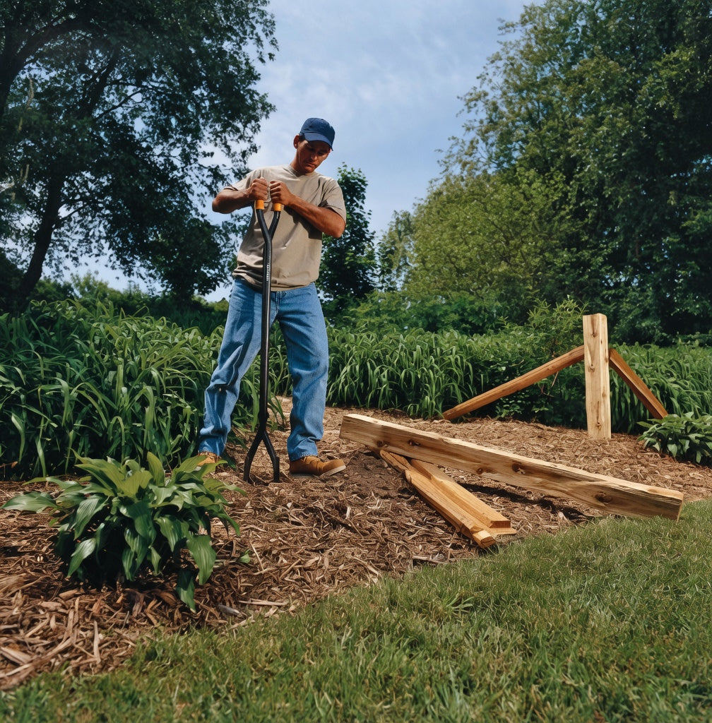 FISKARS FSK-9653 - 60" Steel Posthole Digger
