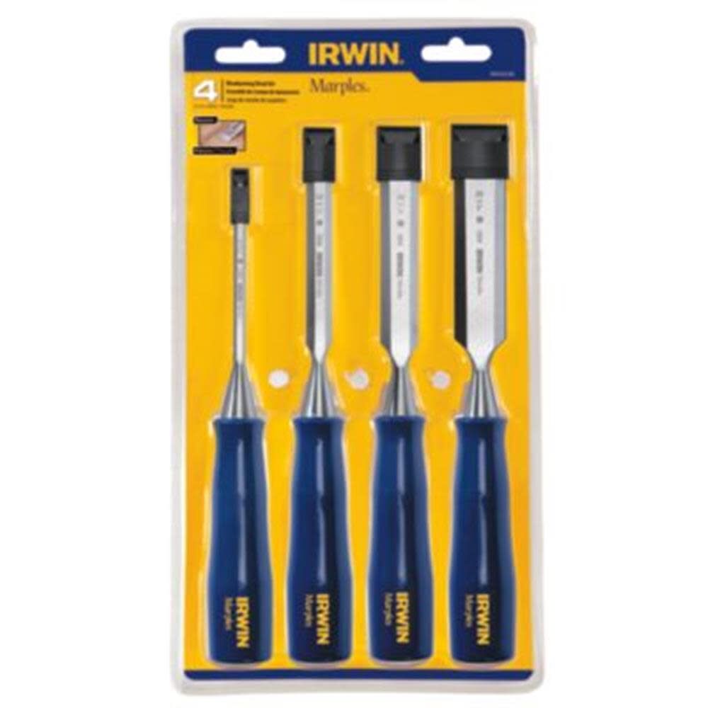 Jeu de ciseaux sur carton Irwin Blue Industrial Tools, 4 pièces