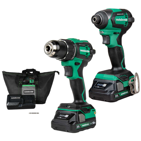 Metabo HPT KC18DEXQBM 18V MultiVolt Brushless 2-Tool Combo Kit