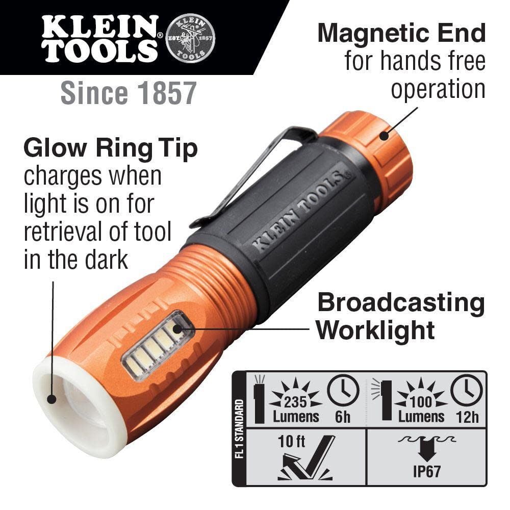 Klein KLE-56028 - LED Flashlight with Work Light