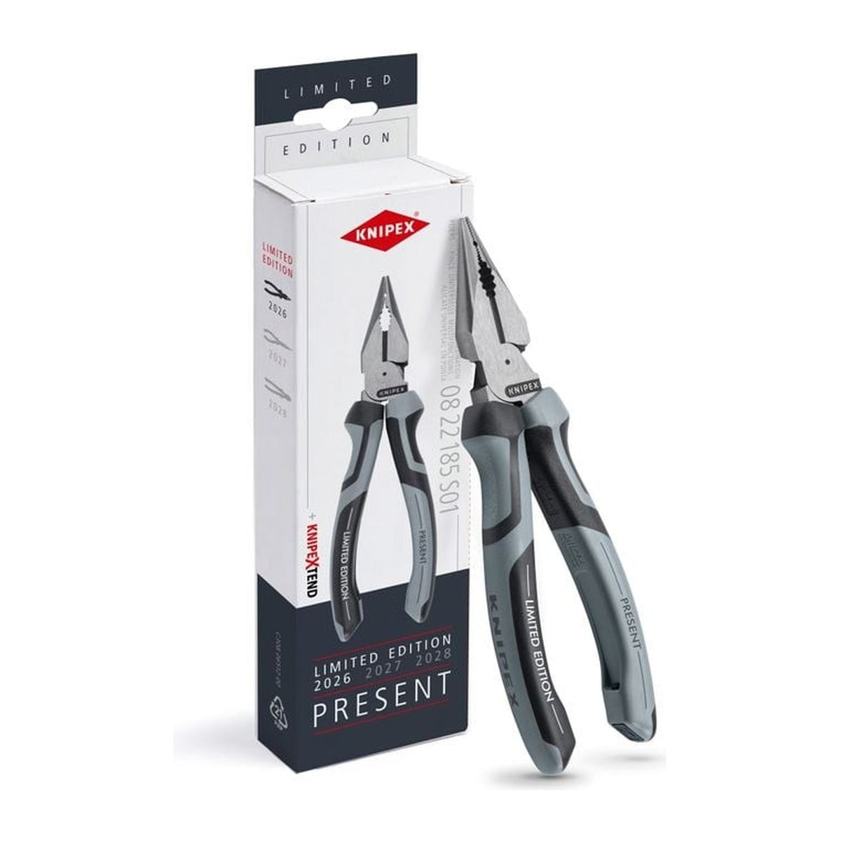 Knipex 08 22 185 S01 Needle-Nose Combination Pliers