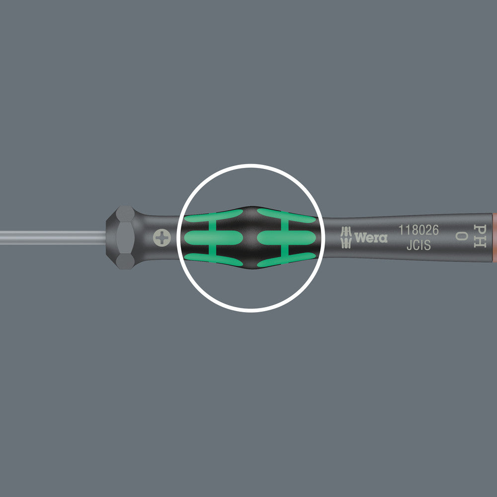 Jeu de tournevis de précision Wera 118150 Kraftform Micro à fente/cruciforme avec support 