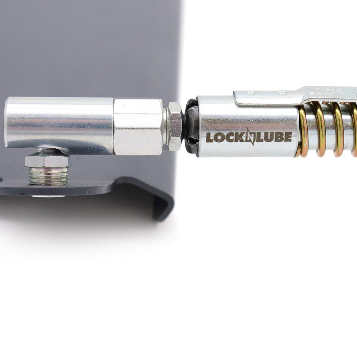 LockNLube LNL121 - Low-Profile Push-On 90° Grease Coupler Adapter