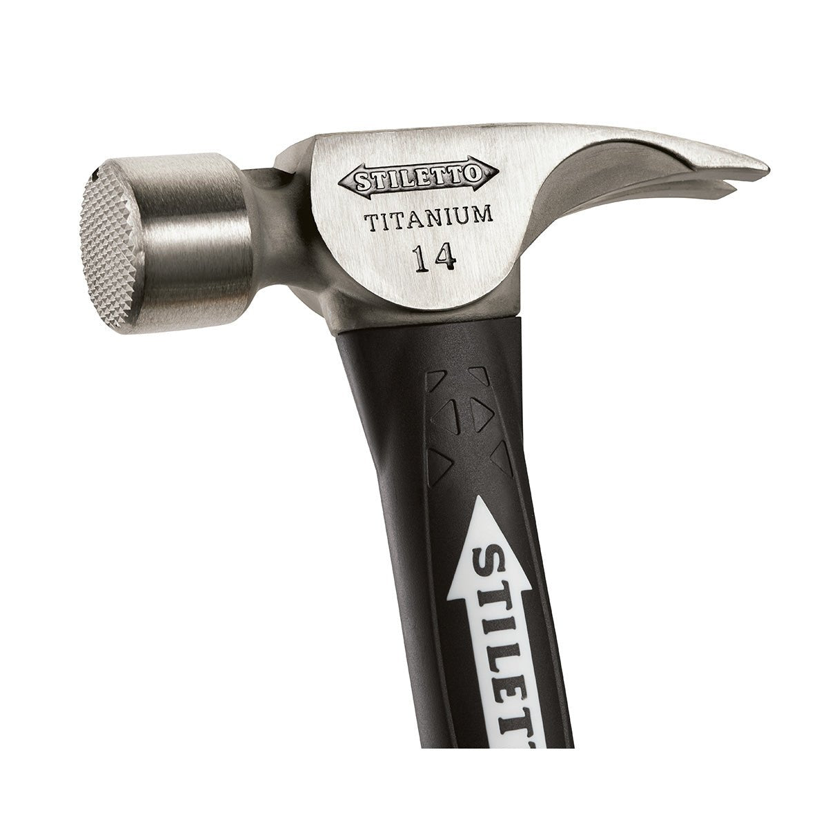 Milwaukee TI14MC-F - 14 oz Titanium Milled Face Hammer with 18 in. Hybrid Fiberglass Handle