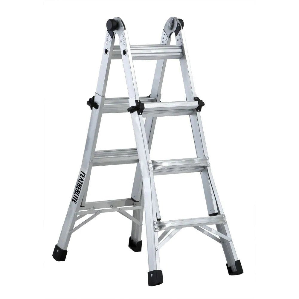 MULTI L-2098-13  -  POSITIONS TELESCOPIC LADDER - TYPE 1A ALUMINUM - 13'