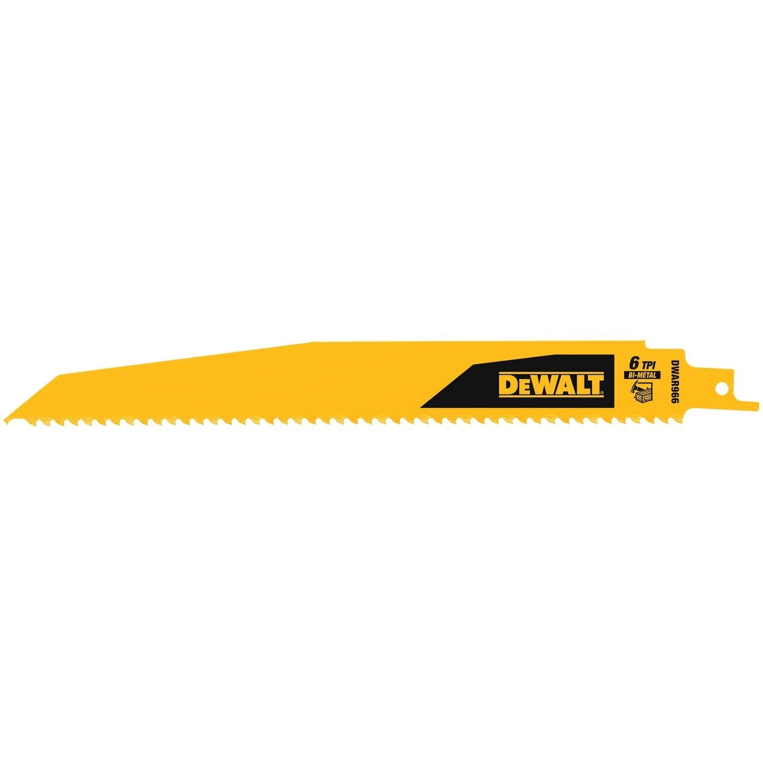 Dewalt DWAR966- 5-Pack Bi-Metal 9-in 6-TPI Wood/Nail Embedded Cutting Reciprocating Saw Blade