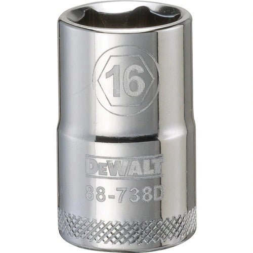 Dewalt DWMT88738OSP  -   1/2 DRIVE SOCKET-6 POINT-16MM