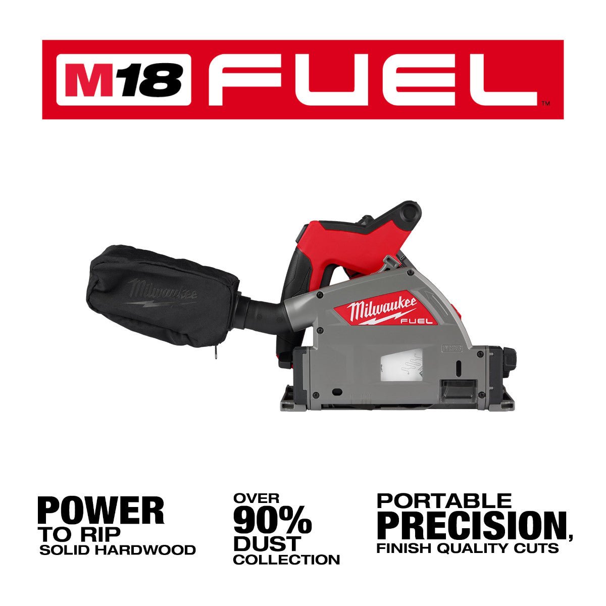 Milwaukee 2831-21 - M18 FUEL 18 Volt Lithium-Ion Brushless Cordless 6-1/2 in. Plunge Track Saw Kit