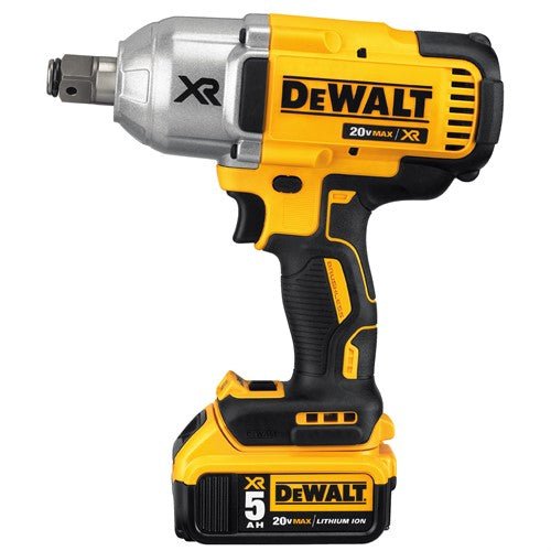 DEWALT DCF897P2-20V MAX* XR Cordless Impact Wrench with Hog Ring, 1/2-Inch, 5-Amp Hour