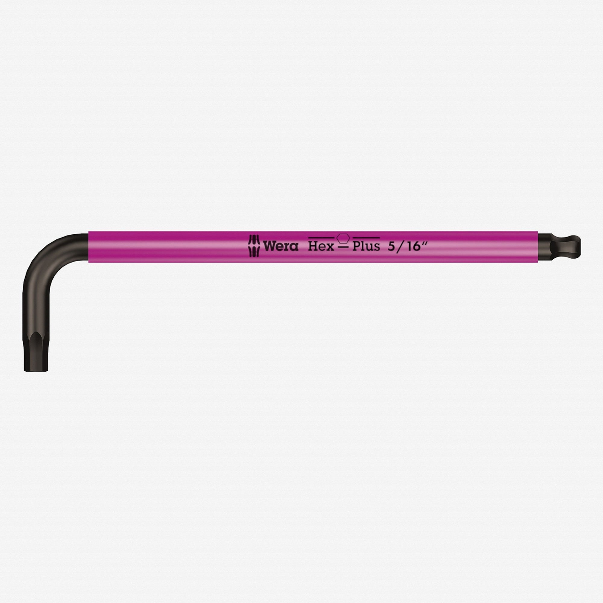 Wera 022637 5/16 Zoll x 195 mm Sechskant- und Kugelkopf-L-Schlüssel (Pink) 