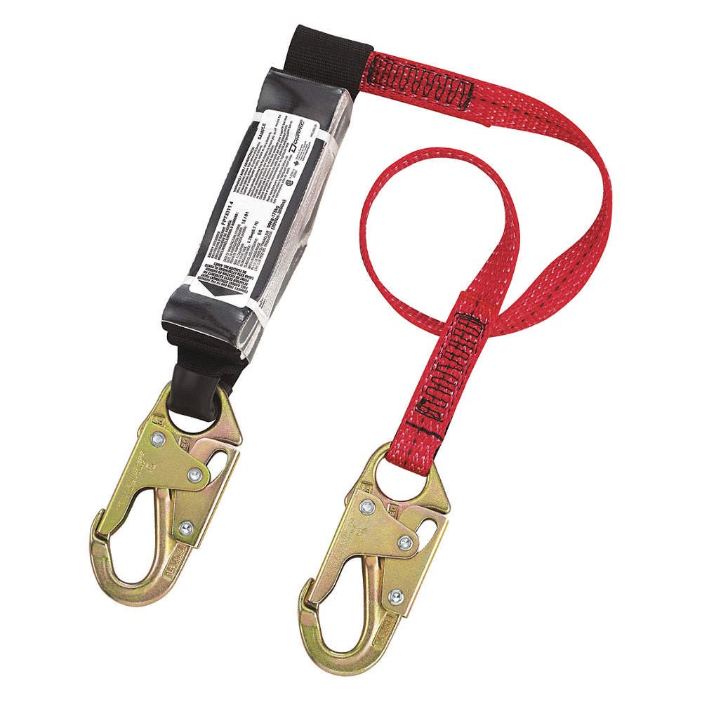 Dynamic Safety - FP733114 - 4' Polyester Dyna-Pak Lanyard mit Karabinerhaken 