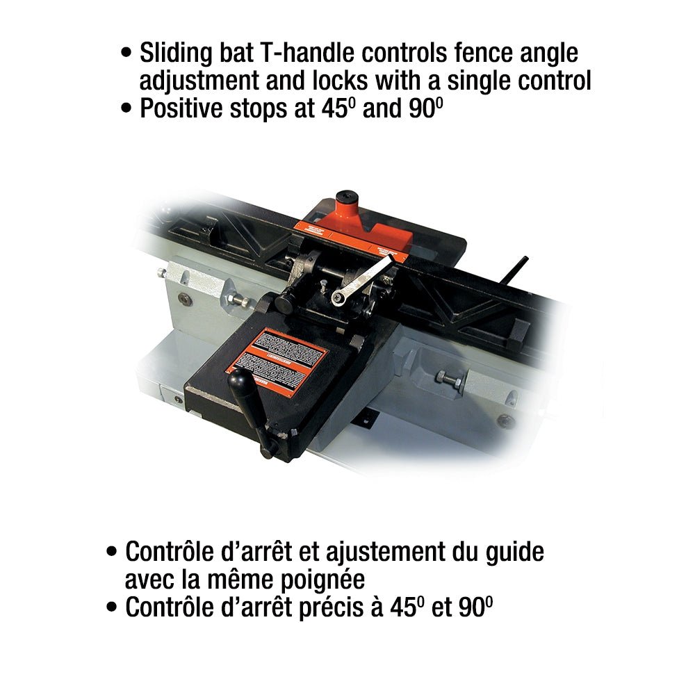 KING KC-75FX - 6" INDUSTRIAL JOINTER WITH SPIRAL CUTTERHEAD