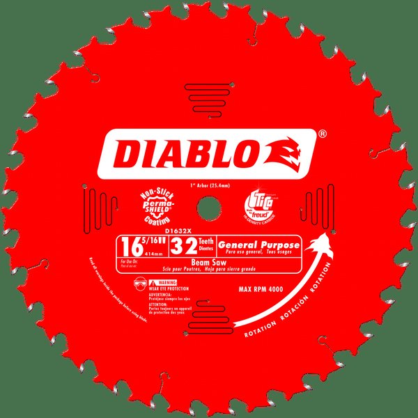 Diablo D1632X  -  16-5/16" 32T General Purpose Saw Blade