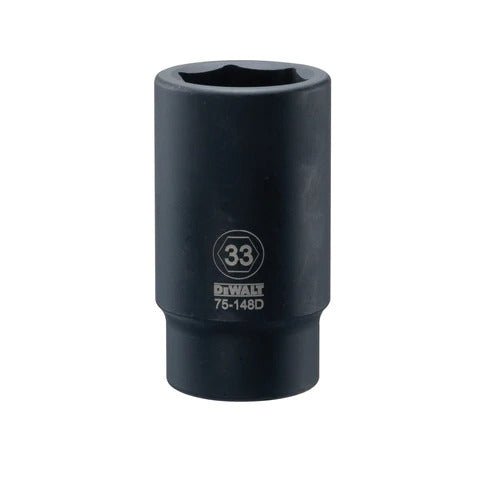 Dewalt DWMT75148OSP -  3/4 DRIVE DEEP IMPACT SOCKET - 6 POINT 33MM