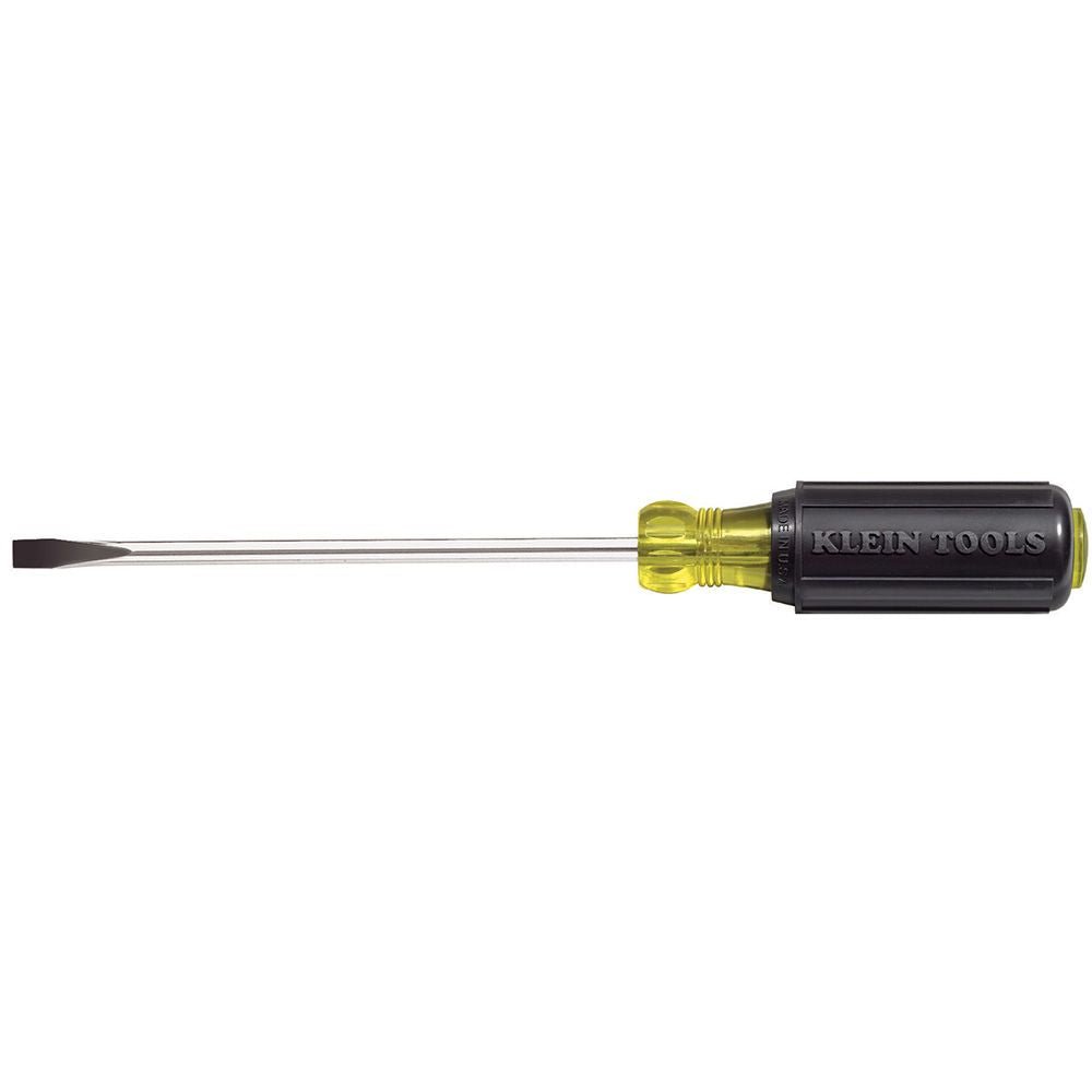 Klein KLE-605-8 - 1/4-Inch Cabinet Screwdriver, Heavy Duty, 8-Inch Round Shank