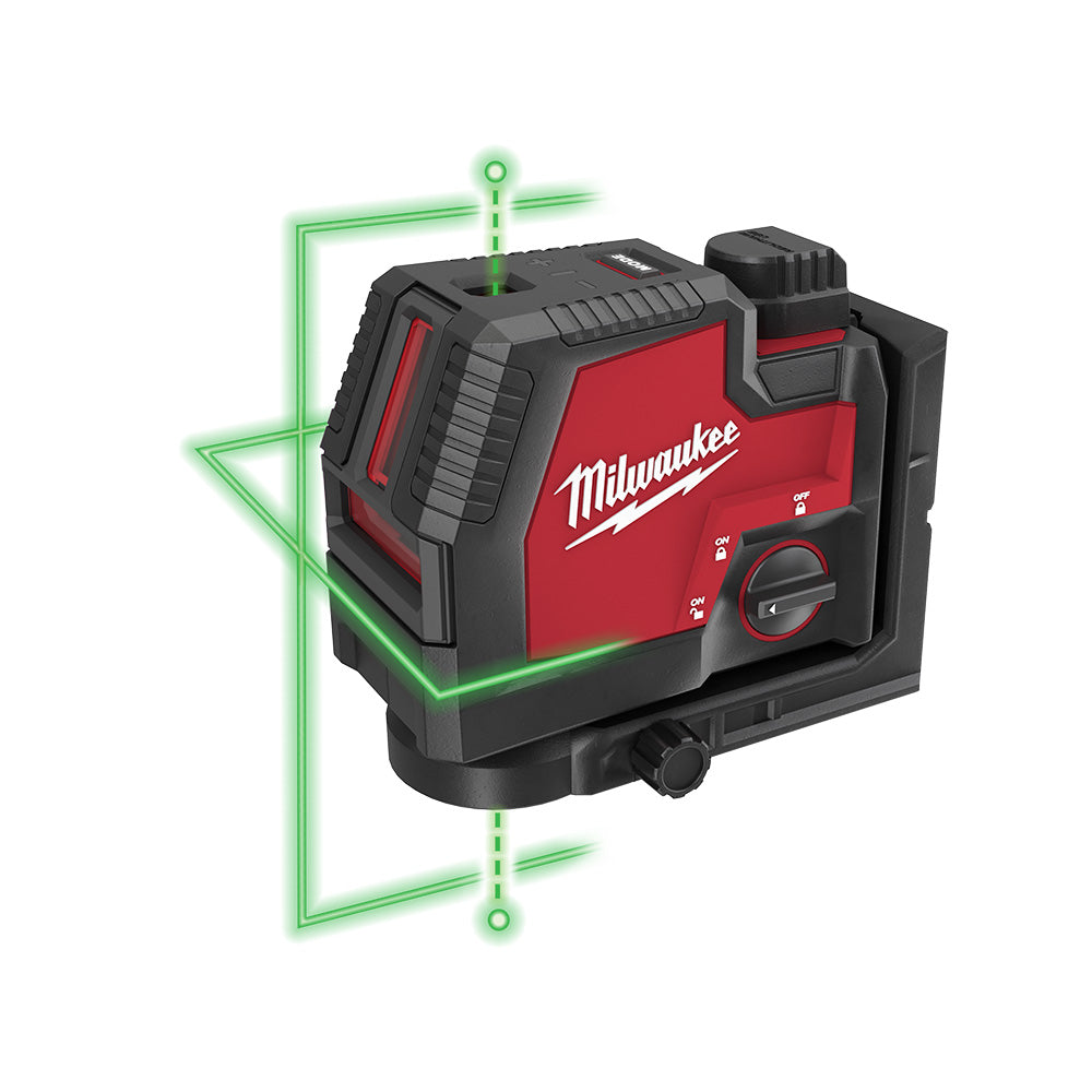 MILWAUKEE 3522-21  -  USB REDLITHIUM CROSS LINE & PLUMB POINTS LASER