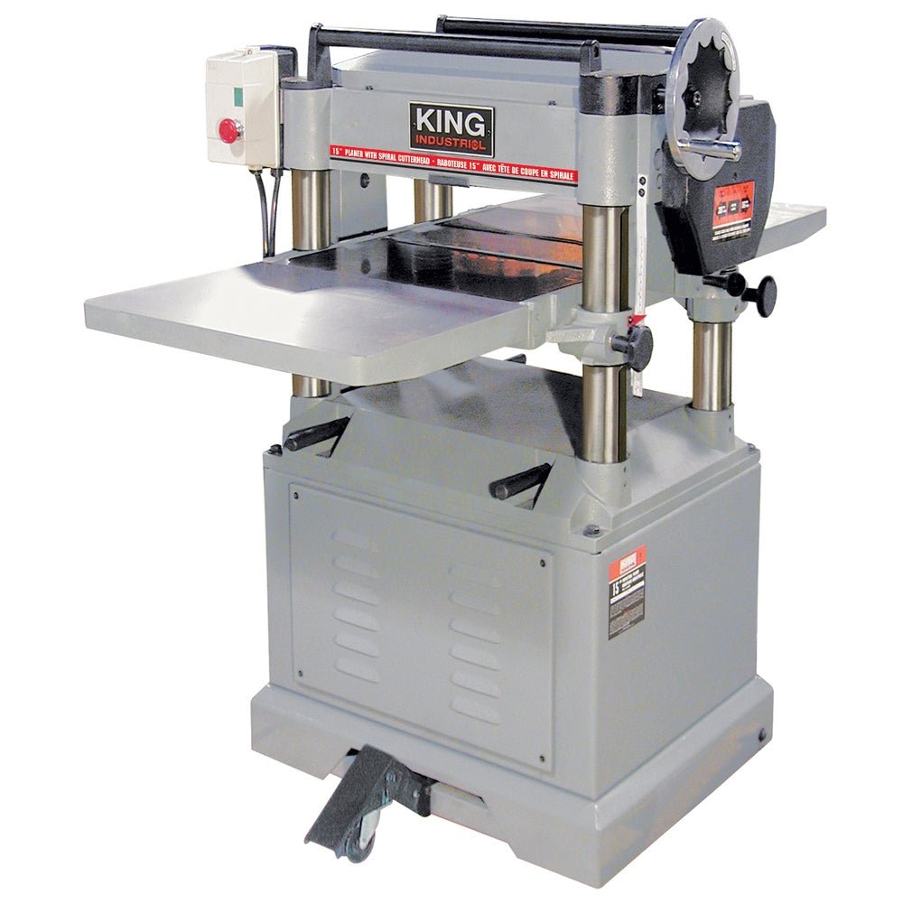 KING  KC-390FX  -  Planer, 15" Spiral Cutterhead, 15 Amp. 220V