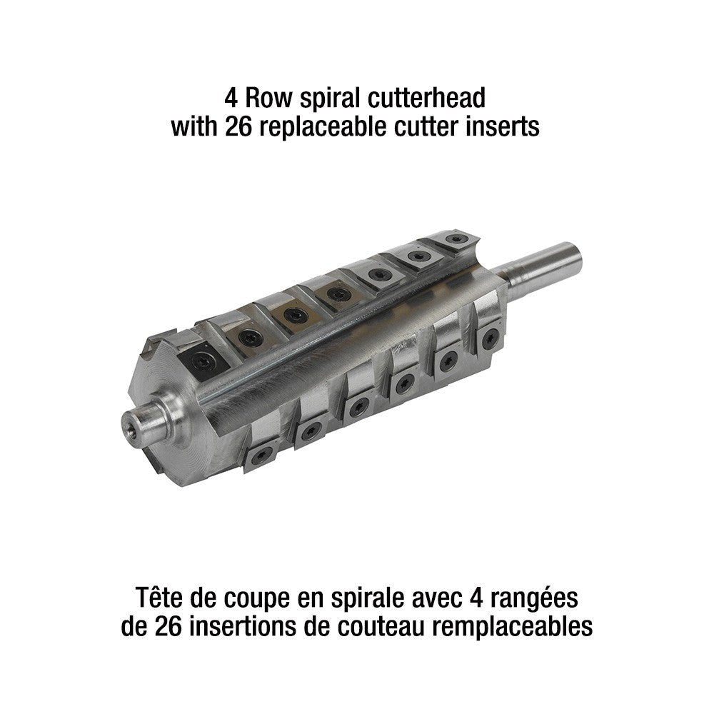 KING KC-65FX - DÉGAUCHISSEUSE 6" AVEC TÊTE DE COUPE EN SPIRALE