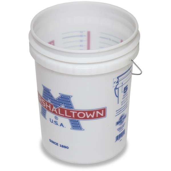 Marshalltown 5G - Seau de mélange en plastique de 5 gallons 