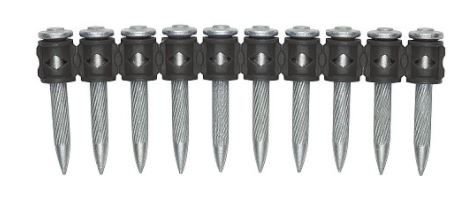 Goupilles d'entraînement CSI hélicoïdales Powers Fasteners 50241N-PWR 5/8" x 0,145 (16 mm), tête 8 mm, à actionnement par poudre (100/boîte)