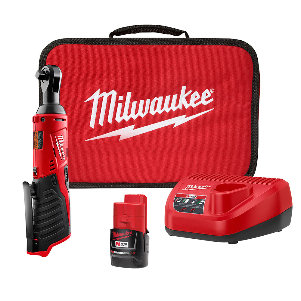 Milwaukee 2457-21 - M12 Cordless 3/8" Ratchet Kit