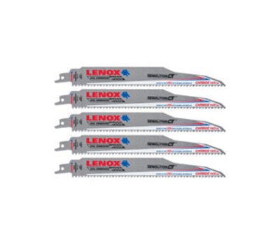 Lenox 1832144 Reciprocating Saw Blade, 6 Tpi, Carbide Cutting Edge, Bi-Metal