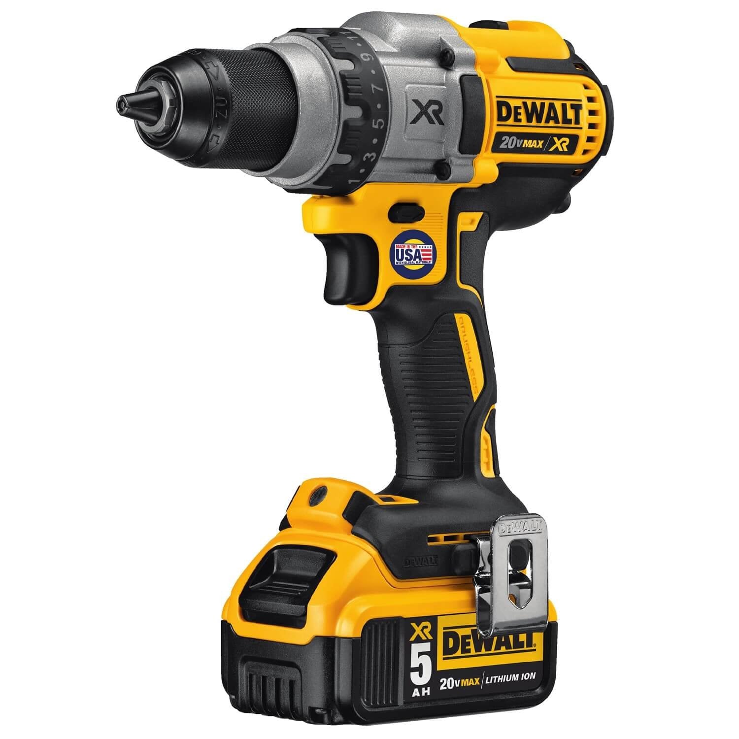 DEWALT DCD991P2-20V MAX* XTREME Cordless Brushless 1/2 in Drill Driver Kit (2) Lithium Ion Batteries with Charger