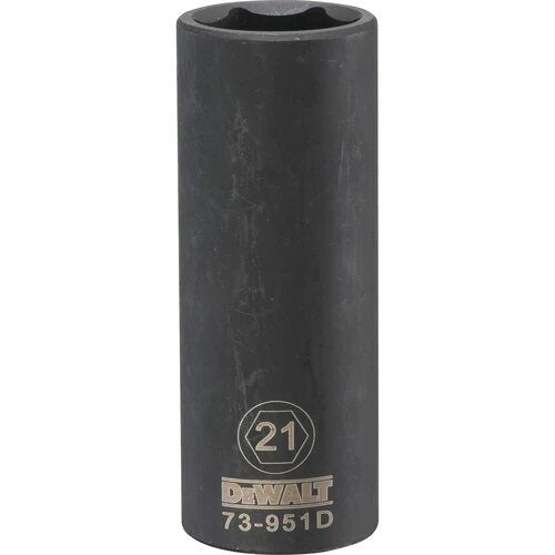 Dewalt DWMT73951OSP  -  1/2 DRIVE DEEP IMPACT SOCKET - 6 POINT-21MM