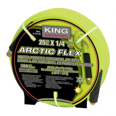 King Canada K-2514H  -  1/4" X 25' HYBRID POLYMER INDUSTRIAL AIR HOSE