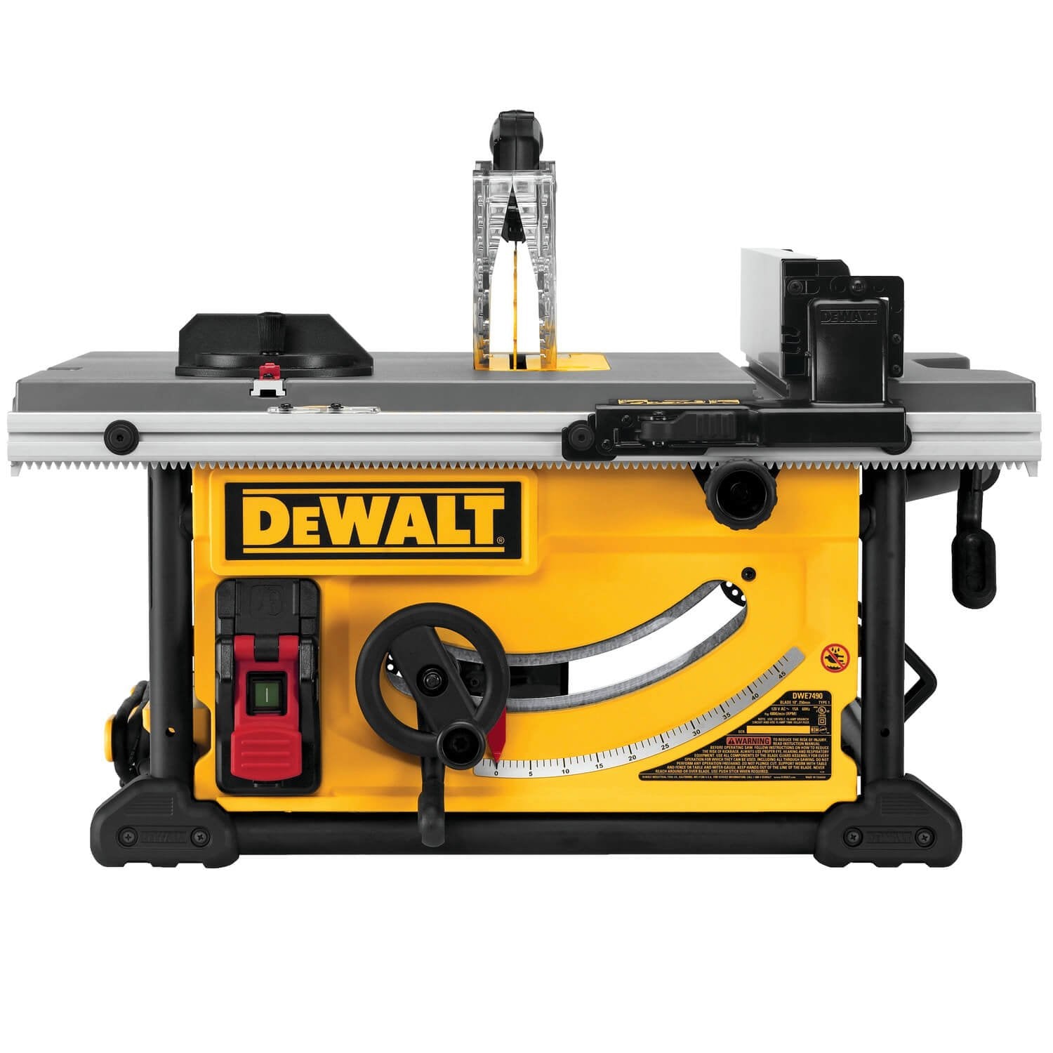 Scie circulaire à table DEWALT DWE7491RS de 25,4 cm (10 po), capacité de coupe de 82,5 cm (32,5 po)