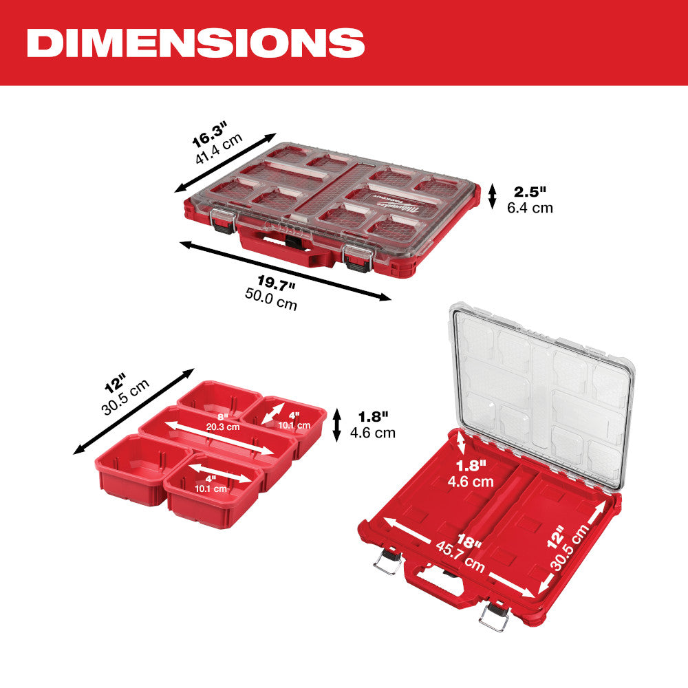 Milwaukee 48-22-8431 - PACKOUT Low-Profile Organizer