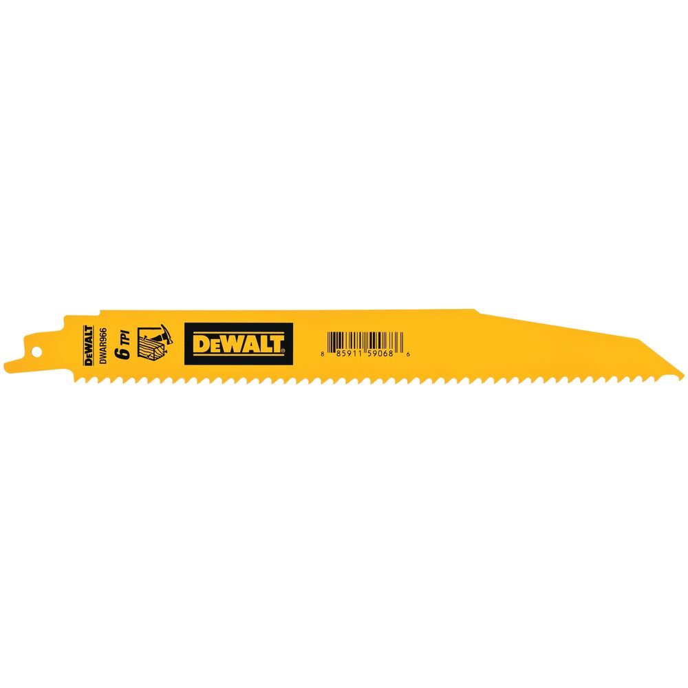 Dewalt  DWAR966B25-DEMOLITION BIMETAL RECIPROCATING SAW BLADES Each