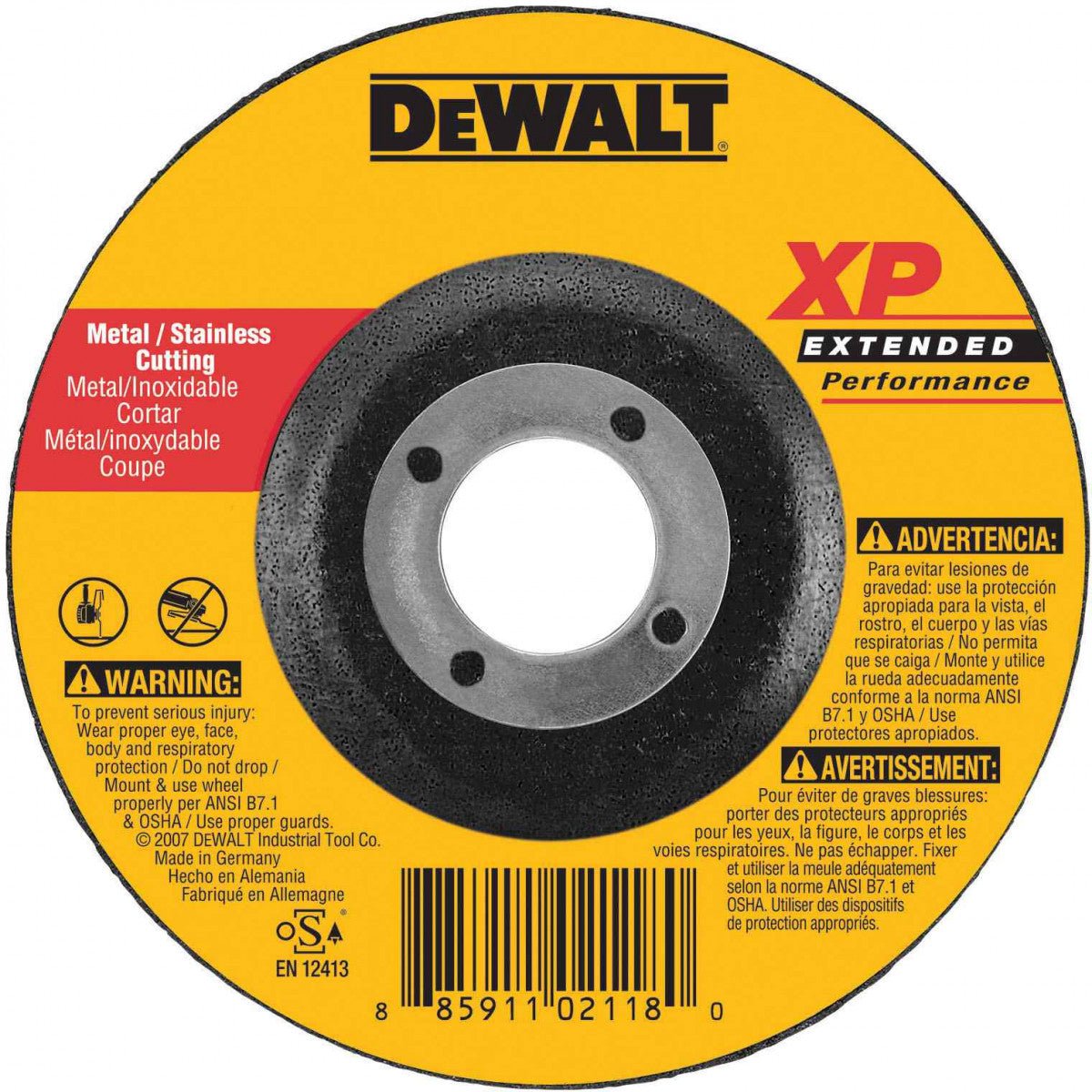 DEWALT DW8859-Xp Dc Cutoff Wheel, 6-Inch X .045-Inch X 7/8-Inch