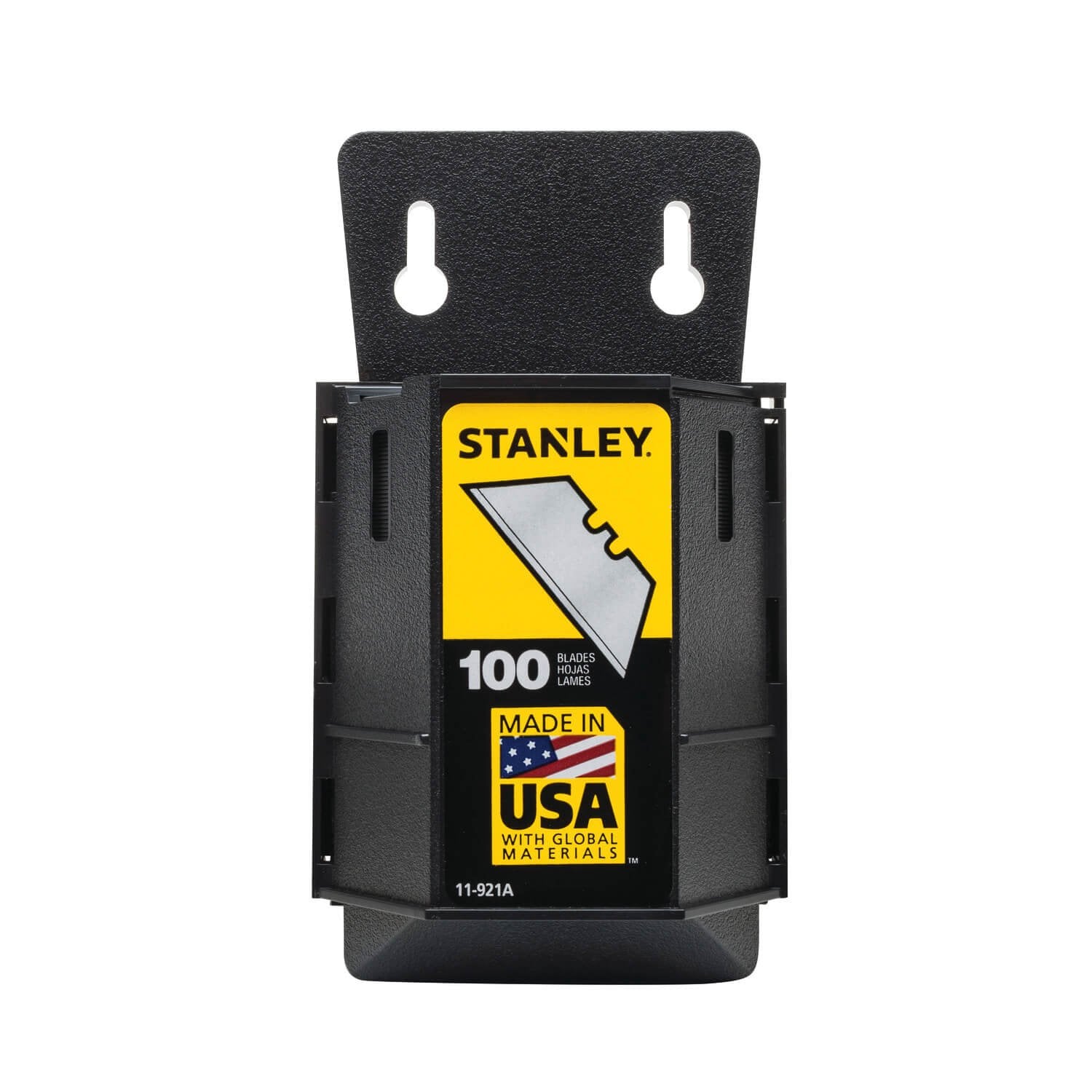 STANLEY   11-921A   -  100-PACK 1992® HEAVY-DUTY UTILITY BLADES WITH DISPENSER