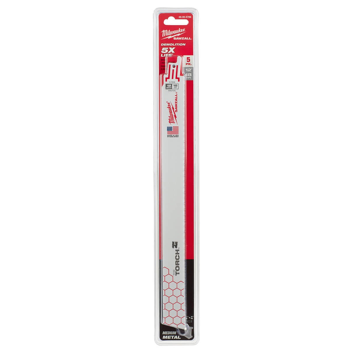 Milwaukee  48-00-5789  -   Torch Demo Metal Cutting Sawzall Blades