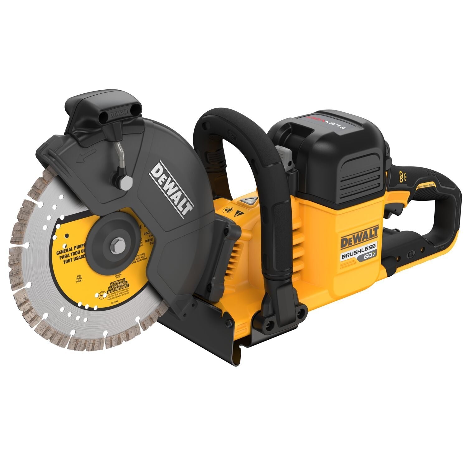 Scie à tronçonner sans fil DEWALT DCS692B-60V 9 po, nue