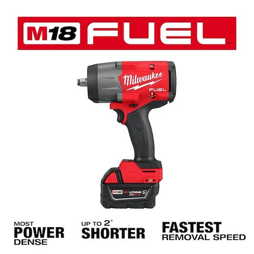 Milwaukee 2967-22 - M18 FUEL™ 1/2" High Torque Impact wrench w/ Friction Ring Kit