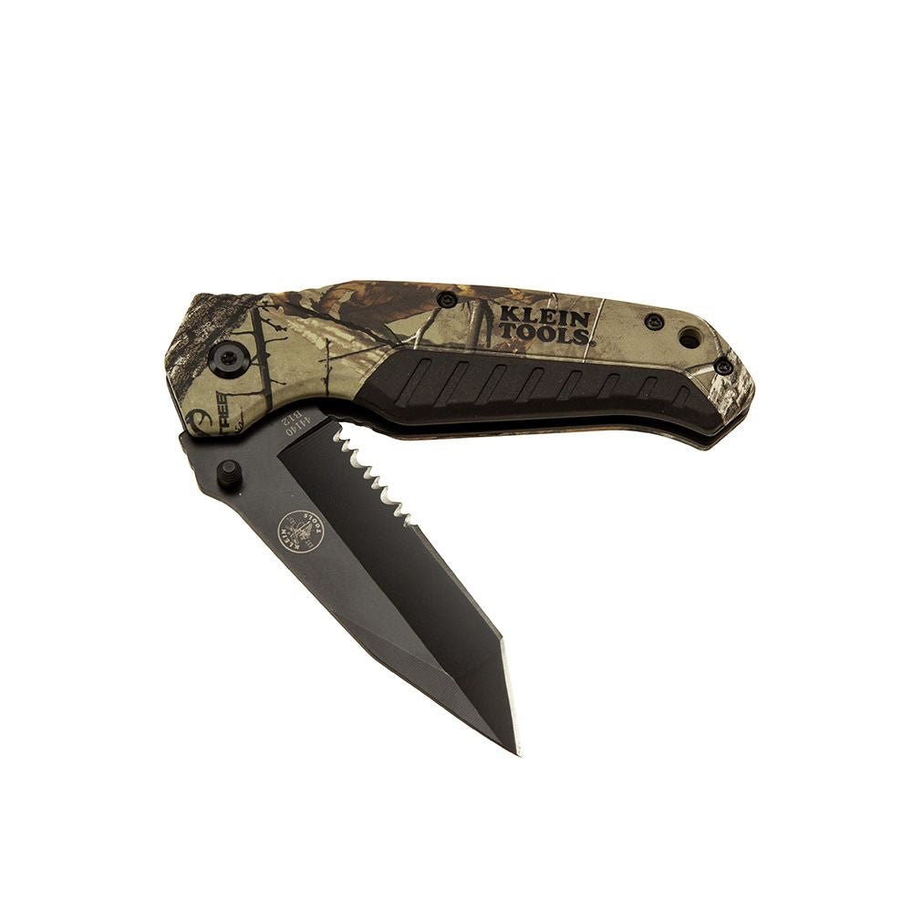 Klein KLE-44222 - Pocket Knife, REALTREE XTRA™ Camo, Tanto Blade