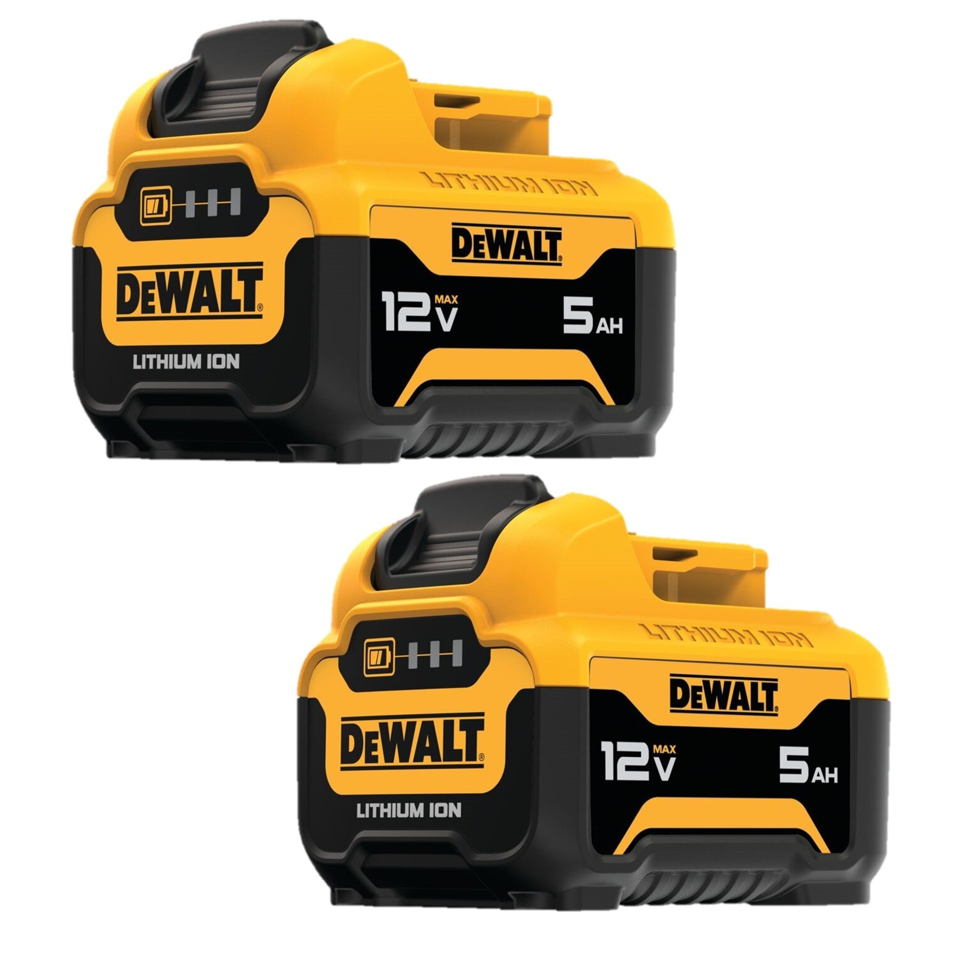 Dewalt DCB126-2 12 V MAX* 5,0 Ah Lithium-Ionen-Akku, 2er-Pack