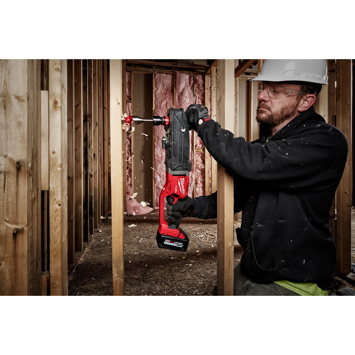 Milwaukee 2811-22 - M18 FUEL™SUPER HAWG™ Right Angle Drill w/ QUIK-LOK™ Kit