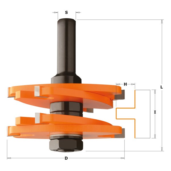 CMT-800.627.11 - TENON CUTTING SET