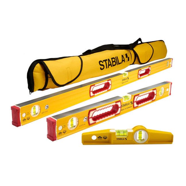 Stabila 48375 - Classic 3-Piece Level Set with Case