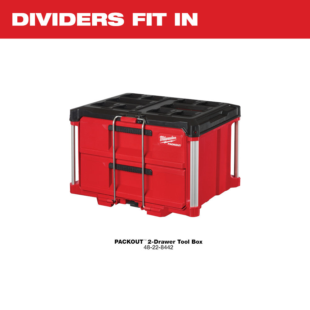 Milwaukee 48-22-8472 - Drawer Dividers for PACKOUT™ 2-Drawer Tool Box