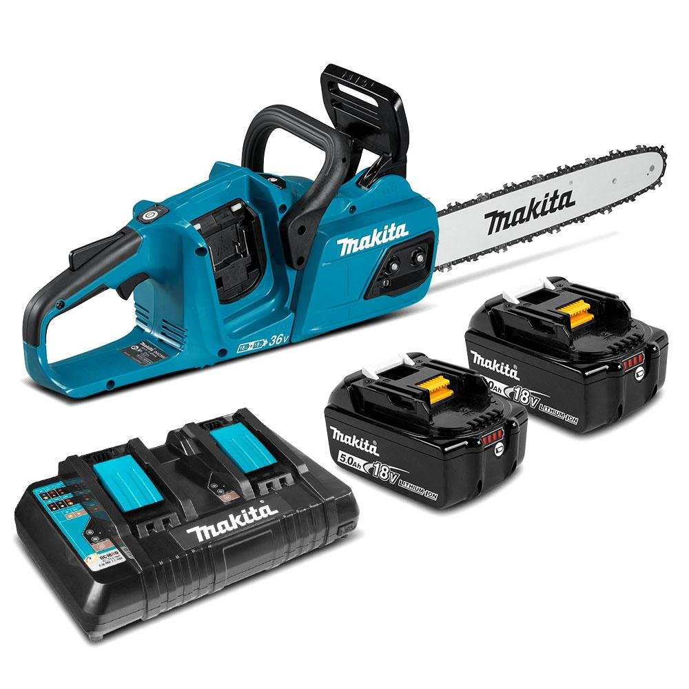 Makita DUC355PT2  -  14" Chain Saw Kit (5Ah)