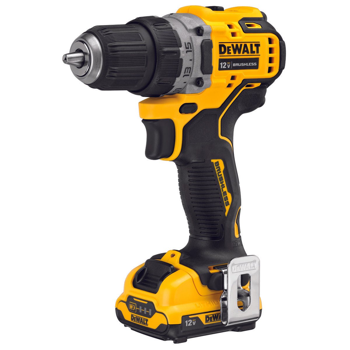 ENSEMBLE PERCEUSE-VISSEUSEUSE SANS FIL DEWALT DCD701F2 XTREME™ 12 V MAX* SANS BALAIS 3/8 PO