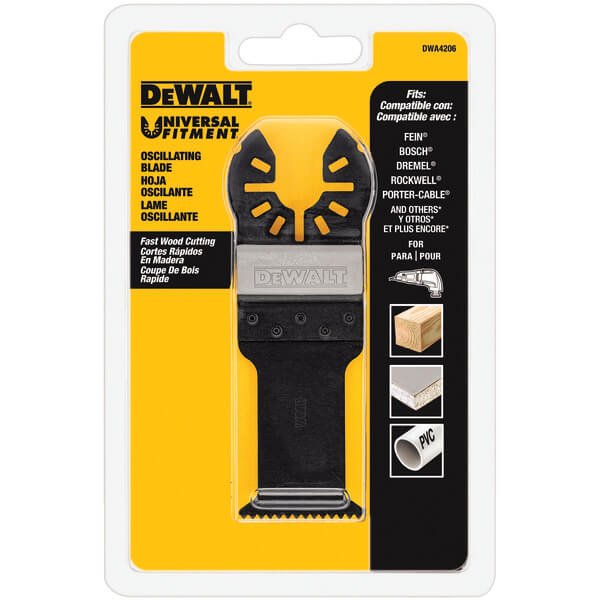 DEWALT DWA4206-1-1/4 In Titanium Oscillating Tool Blade For Fast Cutting (1 Pack)