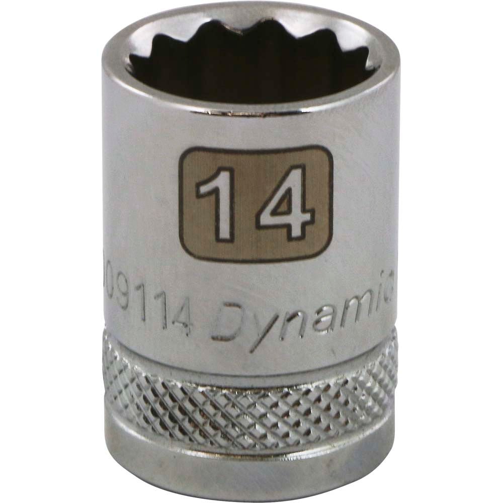 Gray GT-D009114 -  3/8" DRIVE 12 POINT 14MM CHROME SOCKET