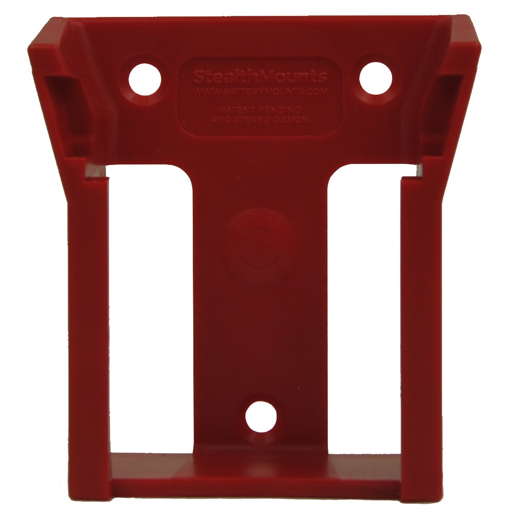 Support de batterie StealthMounts Milwaukee M18 rouge, lot de 6, article n° BM-MW18-RED-6 