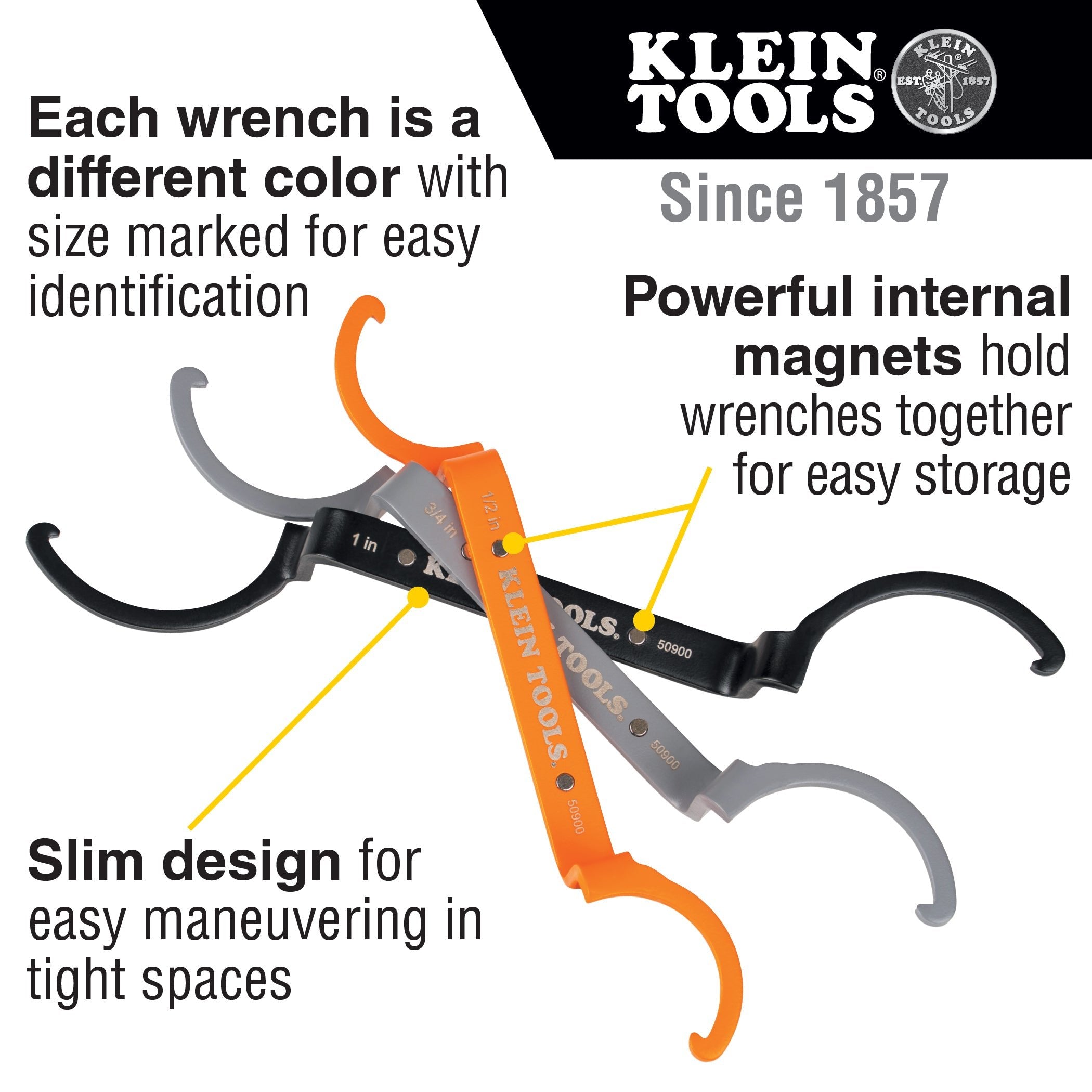 Klein - KLE-50900R - Locknut Wrench Set