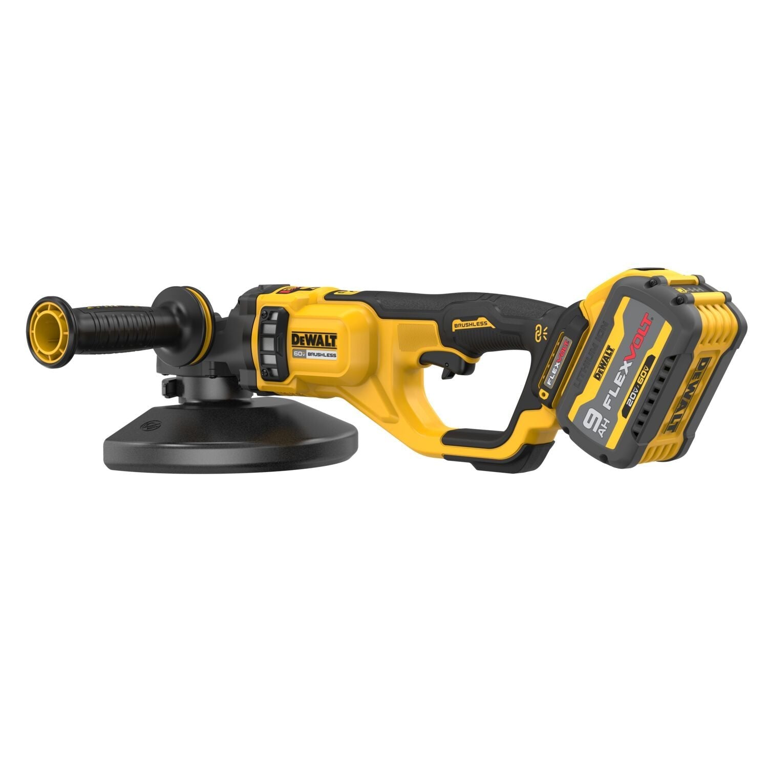 DEWALT DCG460X2-60V MAX* 7 "-9" Large Angle Grinder Kit